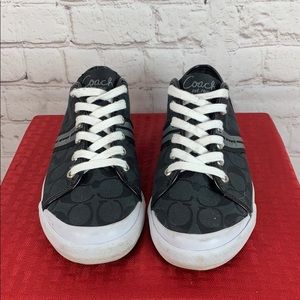 Coach Folly Women’s Fashion Sneakers Black Size 8